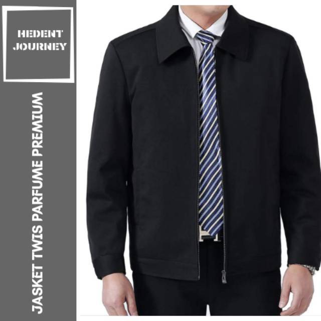 JASKET PRIA PARFUM HITAM/JAS JAKET PREMIUM/JAS SANTRI/JAS PESTA BAHAN KATUN TWIST PREMIUM