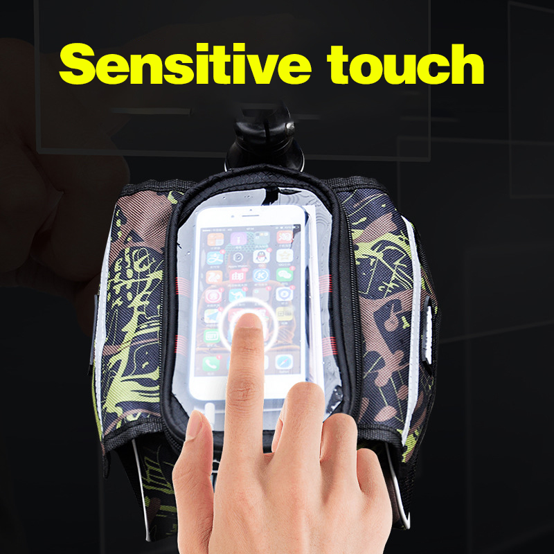 Bicycle Bag Touch Screen Waterproof Reflective Bicycle Frame Bag