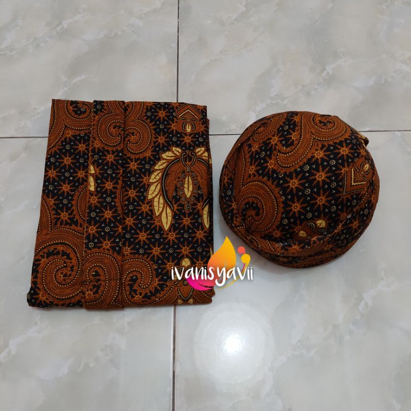 [1set] Jarik Cowok + Blangkon, Motif Baru Lebih Lengkap