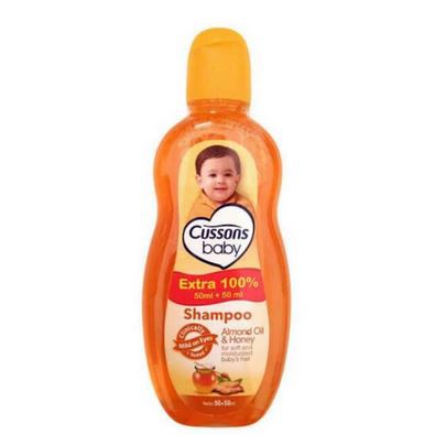 Cussons Baby Shampoo 50ml+50ml dan 100ml+100ml / 200ml-50+50ml - Orange