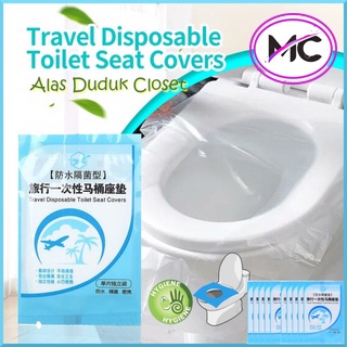 Alas Duduk Toilet Cover Plastik Travel Disposable Toilet Seat Covers Closet Portable Travel Tatakan Alas Kloset Murah Praktis