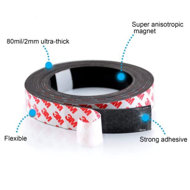 

Magnet 3M STRIP double TAPE sticker roll doble stiker tempelan kulkas