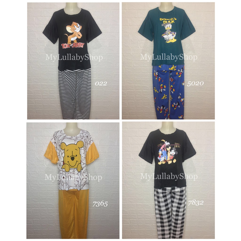 Piyama Spandek Premium Import Baju Tidur Wanita Big Size Kekinian