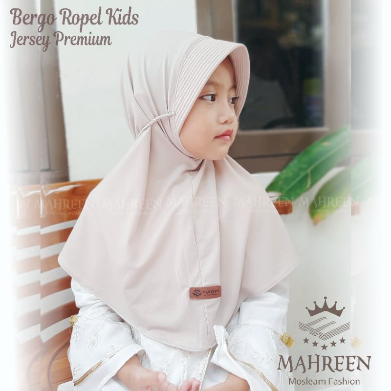 Ped Ropel tali kids ORI MAHREEN hijab anak sekolah TK SD kekinian jersey premium