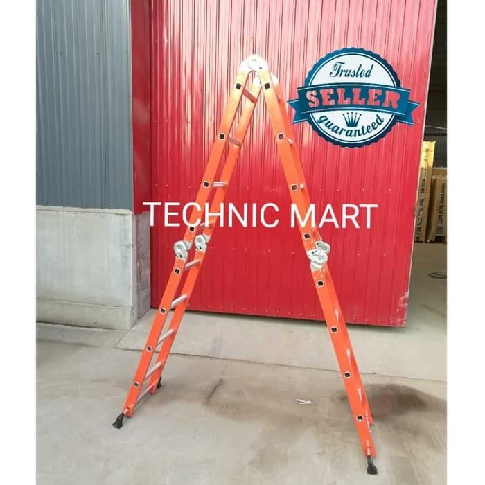 Tangga Lipat Tangga Lipat Alumunium Orange Blackfoot 3.47M