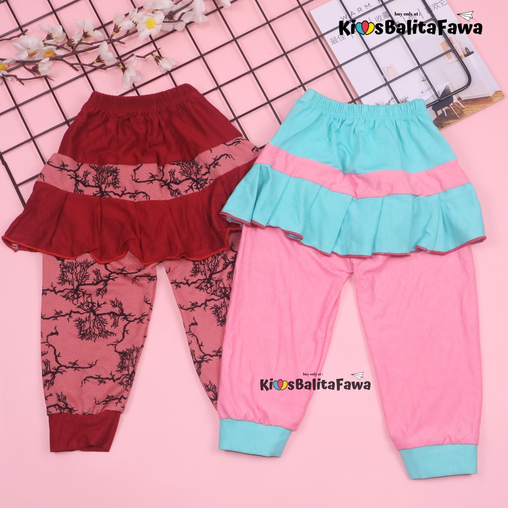 Umbrella Pants Uk Bayi 3-12 bulan / Anak Perempuan Model Celana Rok - Polos Motif - Pants Murah