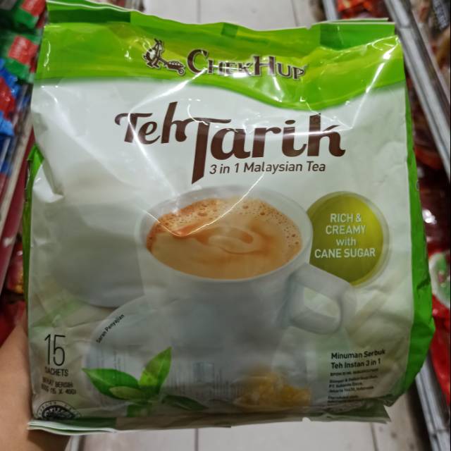 

Chek Hup Teh Tarik 3in1 Malaysia Tea With Cane Sugar 12s/ Teh Tarik Malaysia dengan Gula Tebu Asli 12sachet