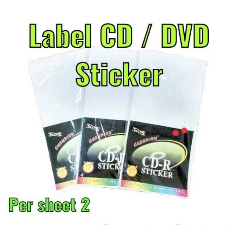 

Label Sticker CD R Champion isi 100pcs