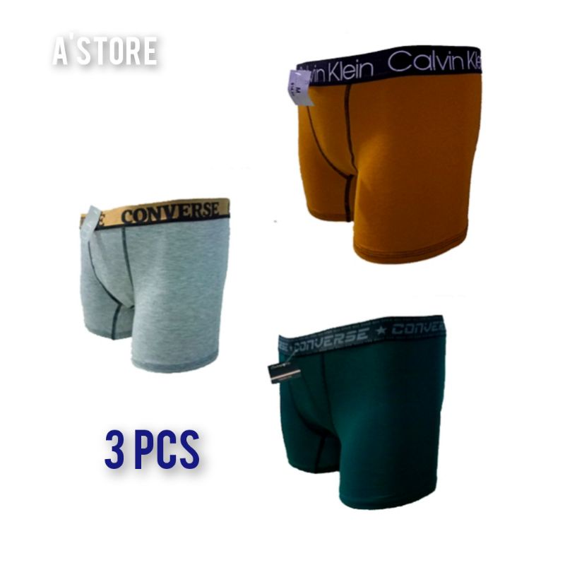 3 pcs Celana Dalam Boxer Pria Dewasa