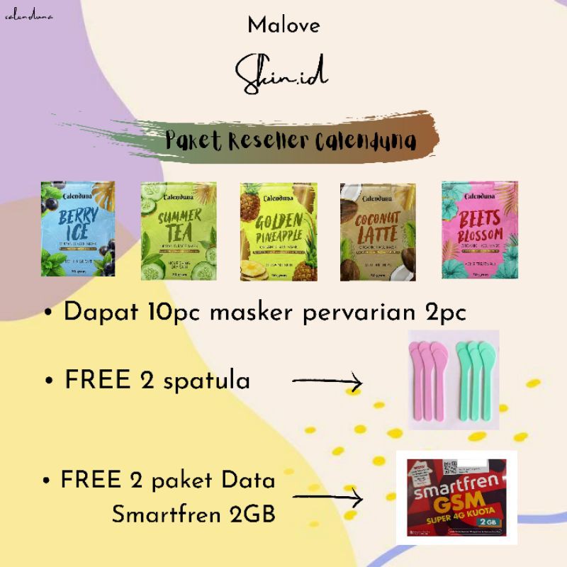 PAKET RESELLER MASKER ORGANIK CALENDUNA