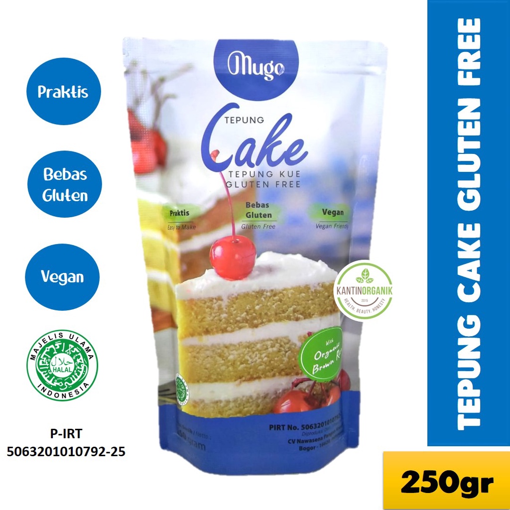 

Mugo - Tepung Cake Gluten Free - Tepung Kue Gluten Free 250gr