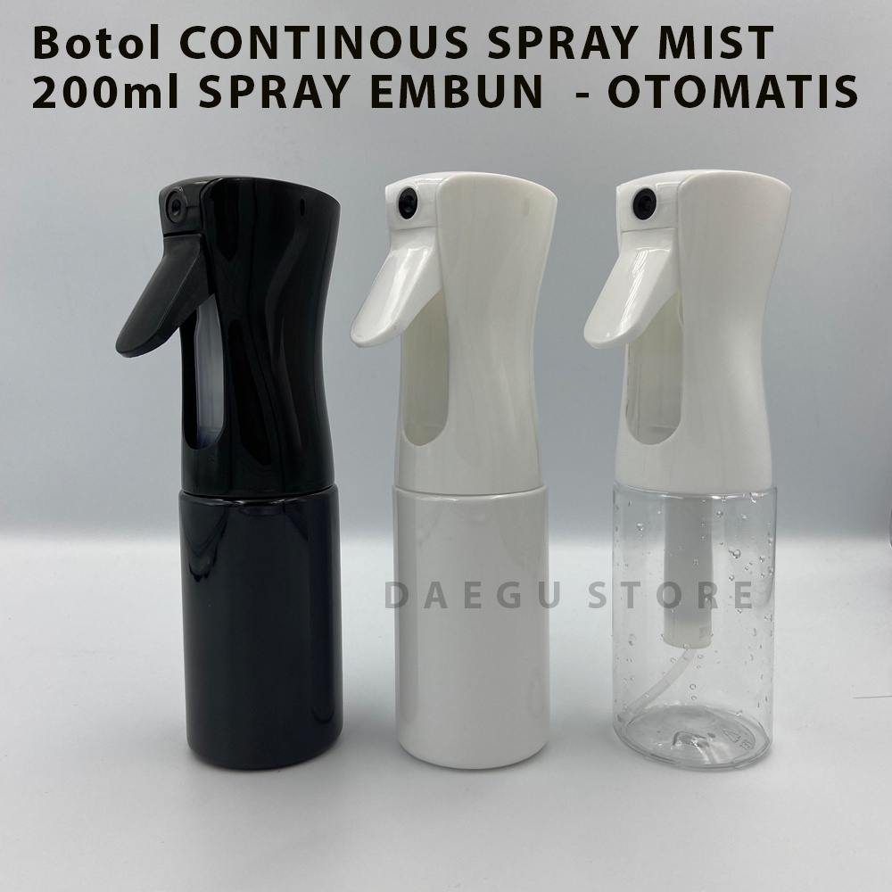 Botol Spray Misty Embun Continous Mist Spray Otomatis Refillable 200ML