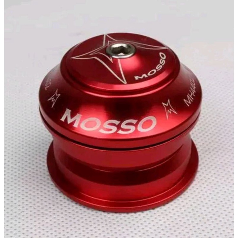 Mosso Headset Oversize 44mm Sealed Bearing Headset Sepeda Frame OS Merah