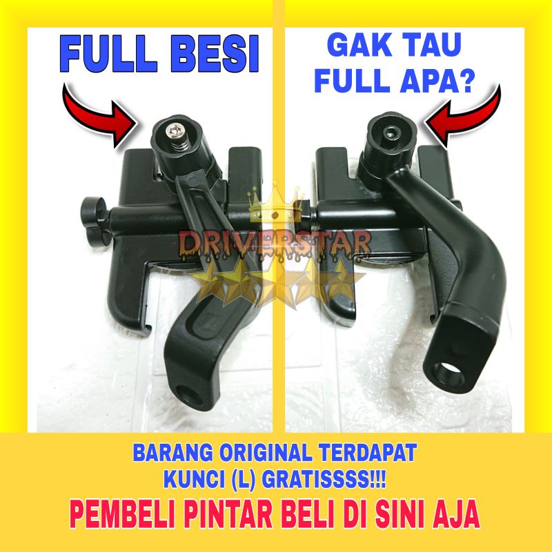 Holder OTOHEROES Holder Hp Motor Spion Universal Full Besi