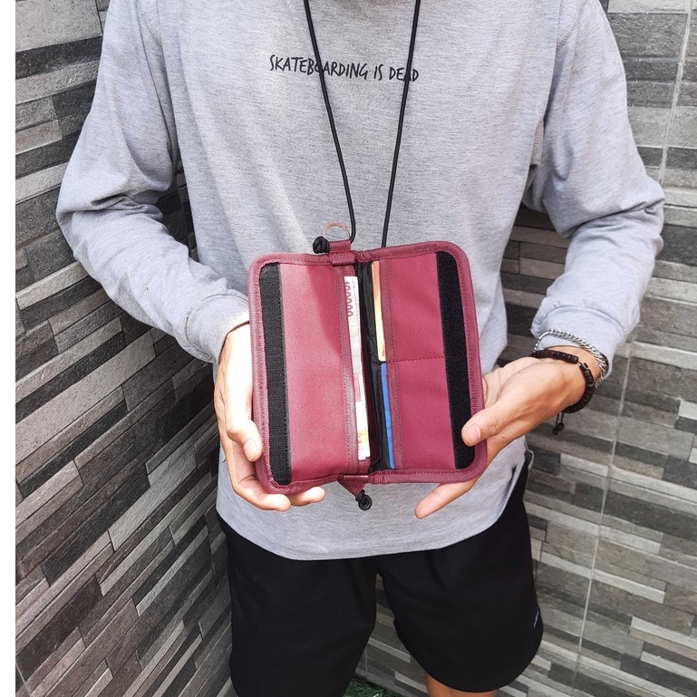 Sako Fold Wallet Fanteus Hanging Dompet Hp Dan Kartu Multifungsi