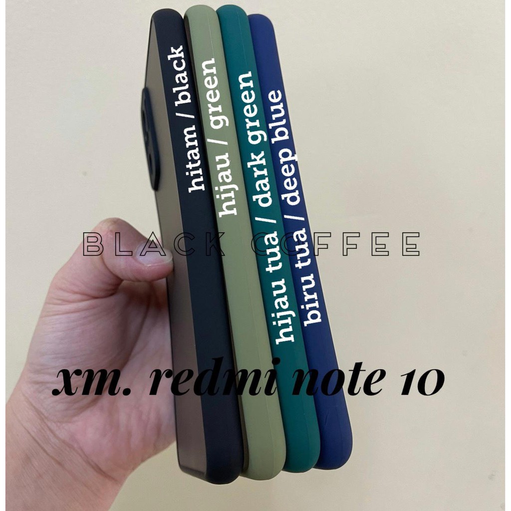 BLACK TRANSPARENT DOFF Case Xiaomi redmi note 10 2021