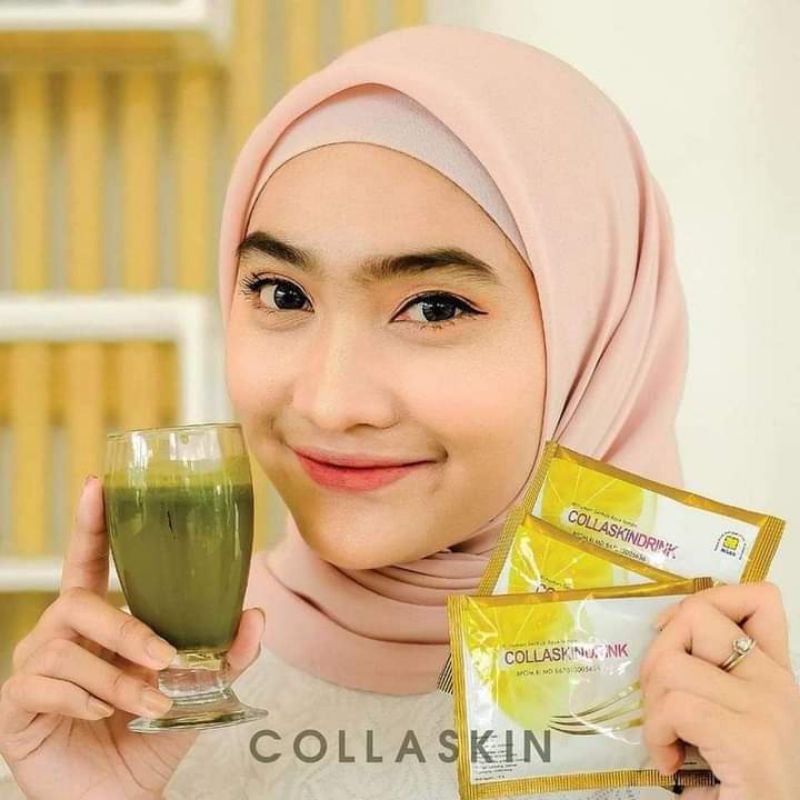 COLLASKIN DRINK NASA MINUMAN SERBUK RASA LEMON