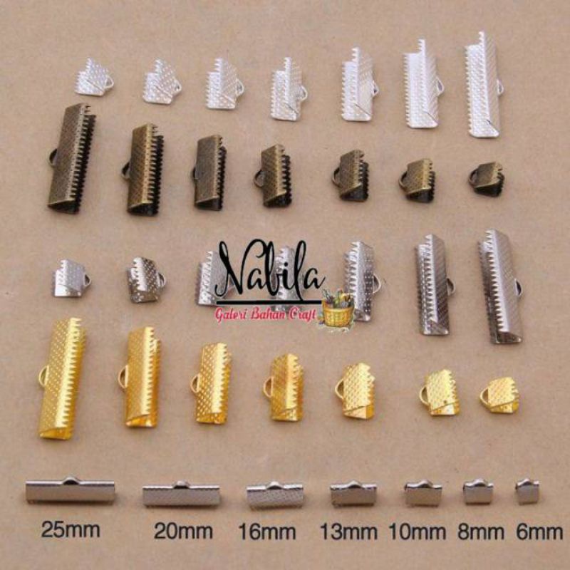 

(50pcs) Penjepit Pita/tali bahan craft kerajinan tangan