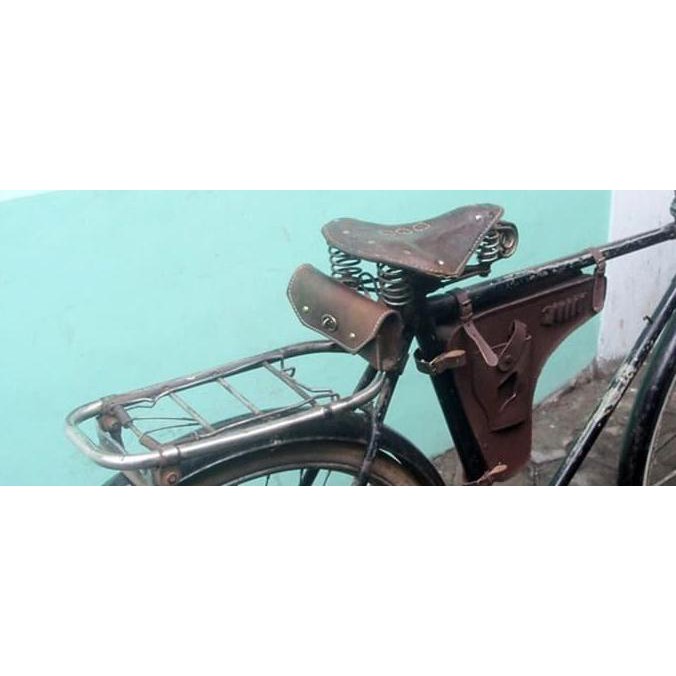 Diskon Sepeda Onthel - Tas Sadel Kecil Bawah Jok Kulit Asli Terbaru