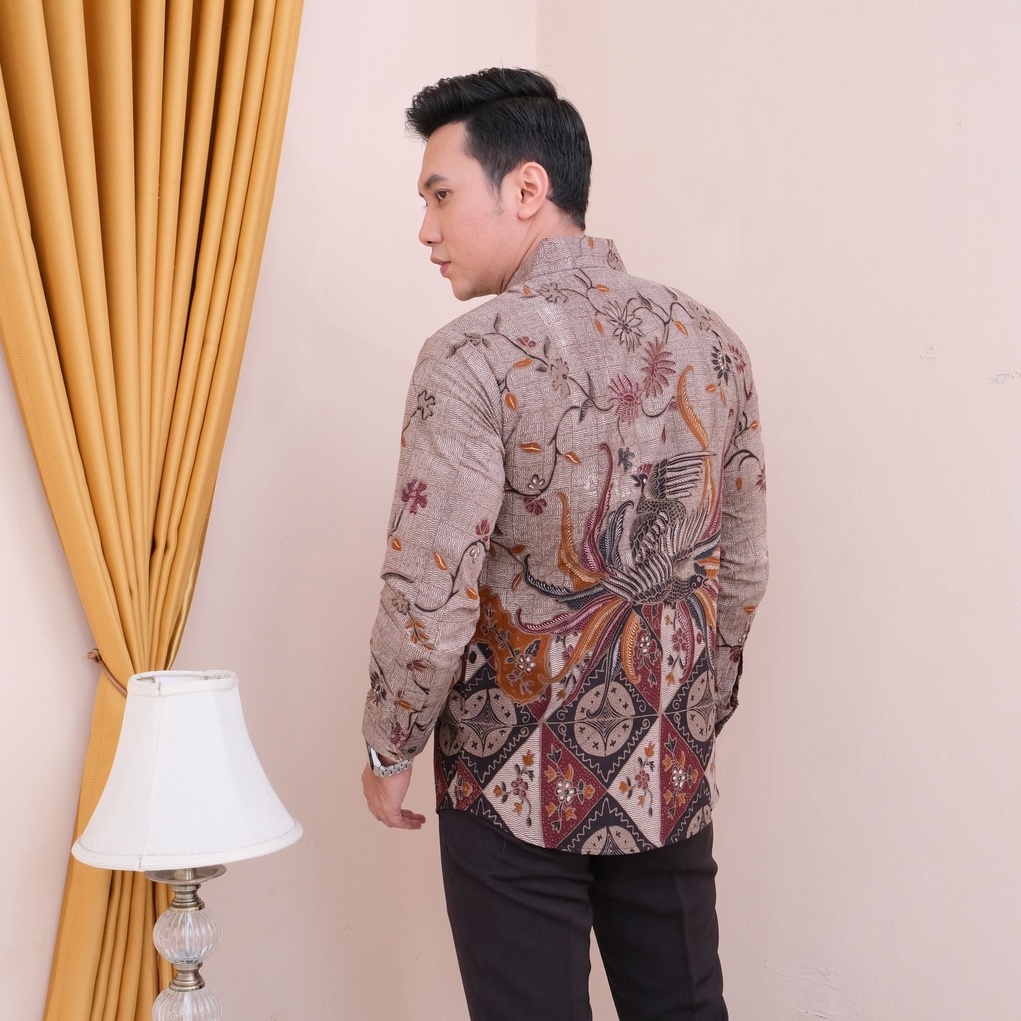 Batik pria modern slimfit Baju Batik Pria Lengan Panjang slim fit baju batik Slimfit pria premium baju seragam BATIK KERTOJOYO KJ017 kemeja batik pria lengan panjang full furing baju batik alisan pria Kemeja batik slim fit batik pria premium PRABUSENO