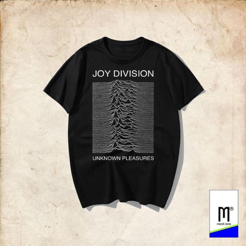 T-Shirt Joy Division Unknown Pleasures (Oversized) Kaos Band Joy Division / Kaos Musik Joy Division