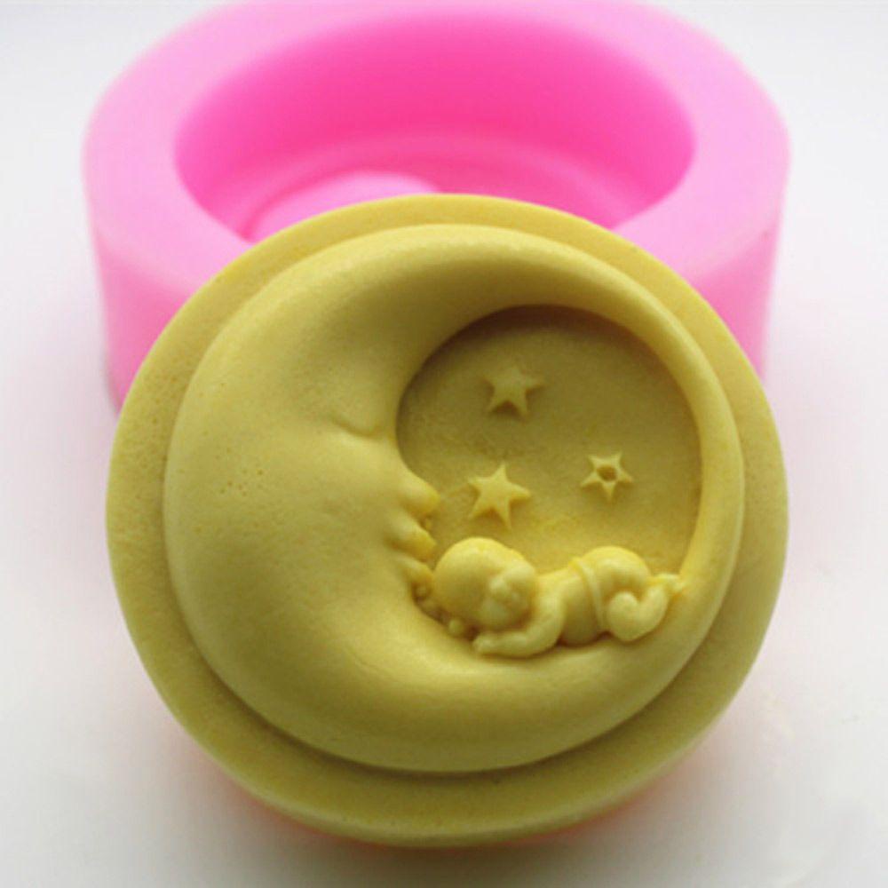 Solighter Cetakan Sabun Silikon Dekorasi Rumah Membuat Perlengkapan Silinder Bulat DIY Craft Handmade Soaps Supplies