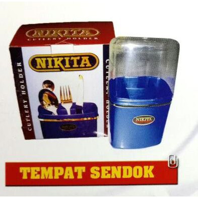 TEMPAT SENDOK TUTUP PLASTIK JUMBO 4 SEKAT NIKITA