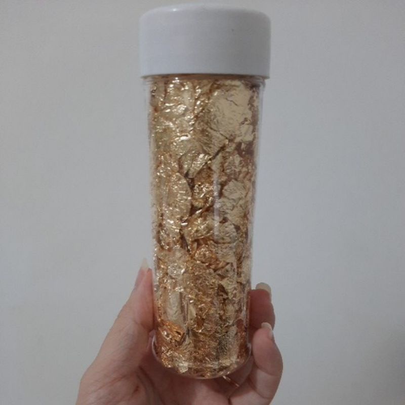 

Edible GOLD Leaf Kertas Emas Edible 2 gr dekorasi cake
