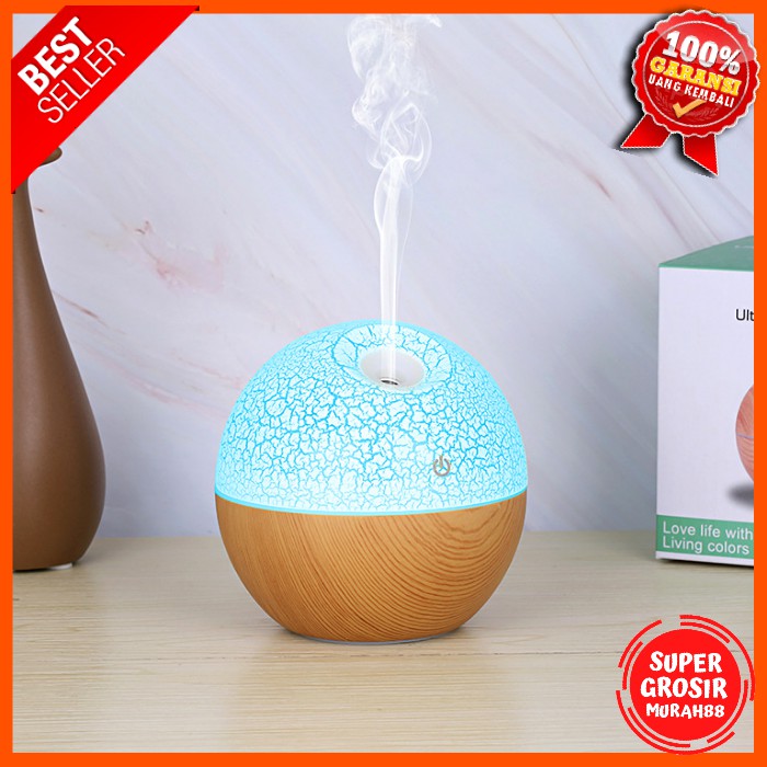 Humidifier Ultrasonic Aroma Essential Oil Diffuser RGB Light 130ml