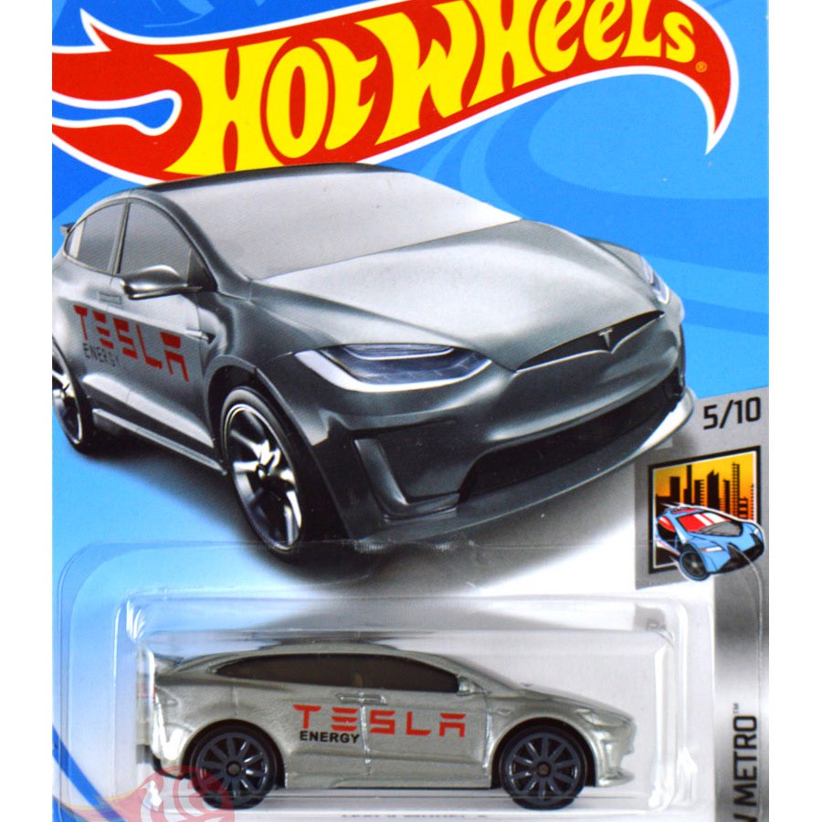 Tesla Model X ABU ABU / GREY TESLA ENERGY - Hot Wheels HW Hotwheels