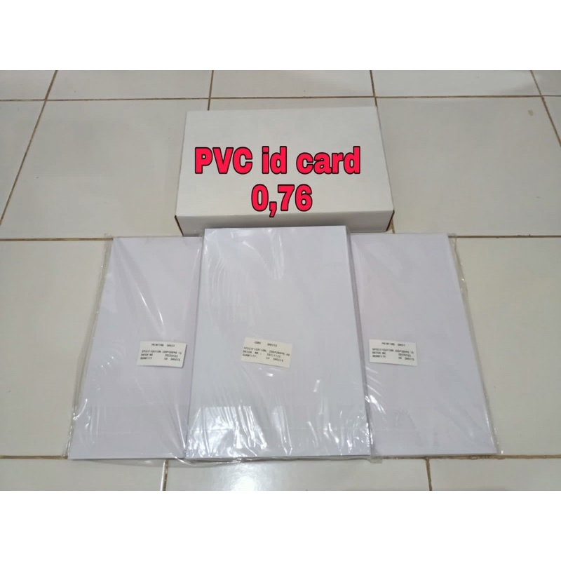 

kertas PVC bahan ID Card instan A4 / kertas PVC Card / 50sets