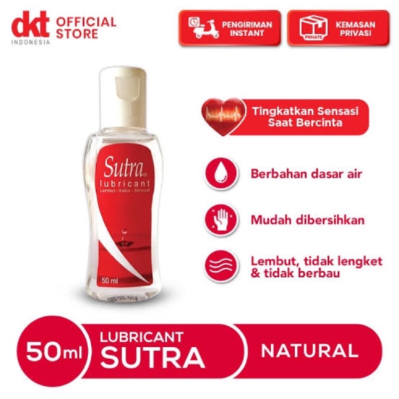 SUTRA LUBRICANT 50 &amp; 120 ML KEMASAN BARU (PRIVASI AMAN)