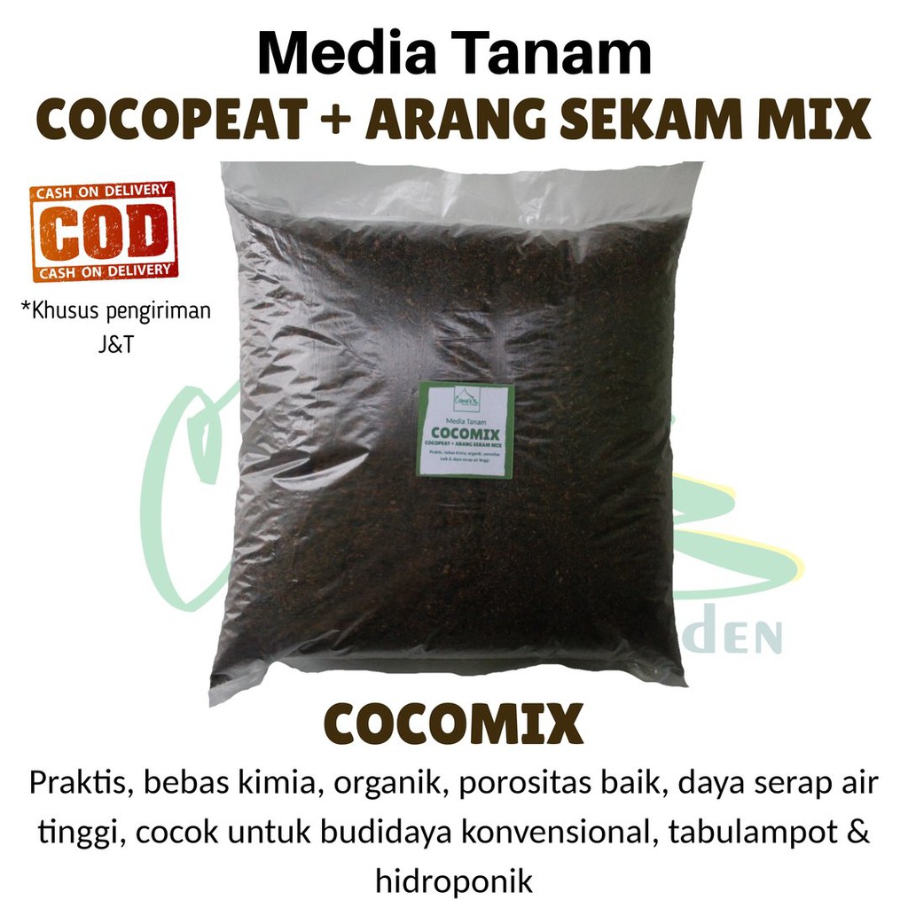 Jual COCOMIX COCOPEAT COCOPIT KOKOPIT KOKOPEAT + ARANG SEKAM BAKAR MIX ...