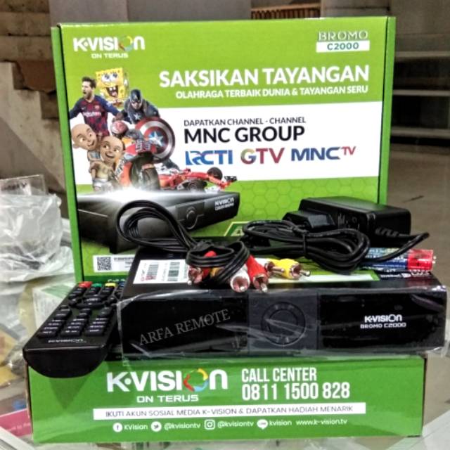 Receiver Parabola K-Vision Bromo C2000 HD C Band - Support MNC Group