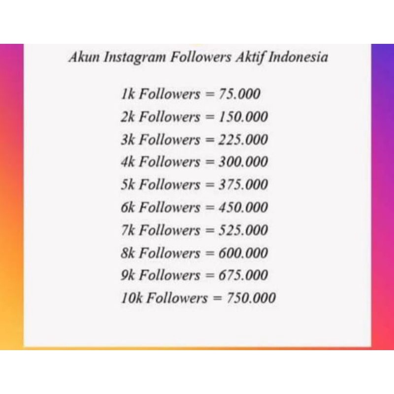 followers instagram aktif indo