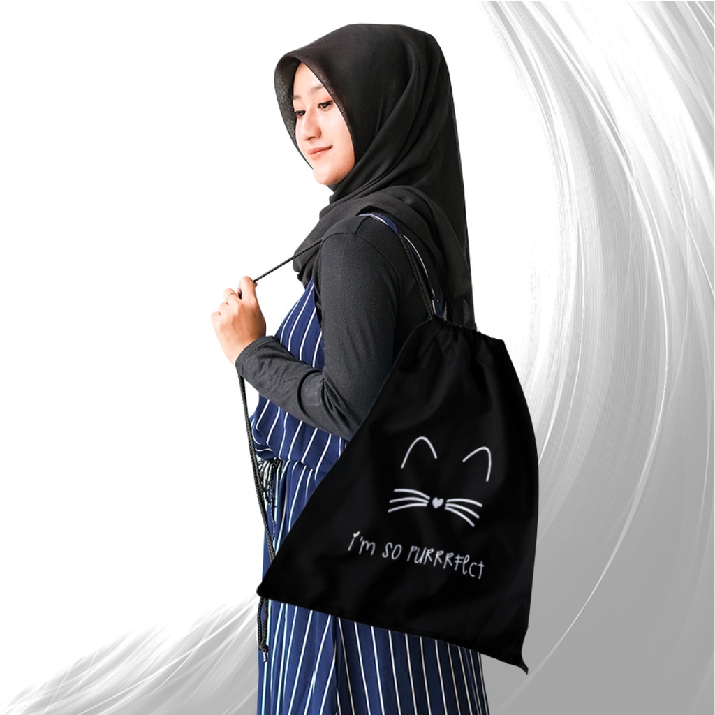 ZCO - Tas Serut Multifungsi Untuk Olahraga Sekolah Futsal Basket Berenang String bag Tas Serut Anti Air Untuk Pria Dan Wanita Terlengkap - New Stringbag Bts / String Bag Dengan Sablon Rubber Jepang 100% Part XI | Morybag