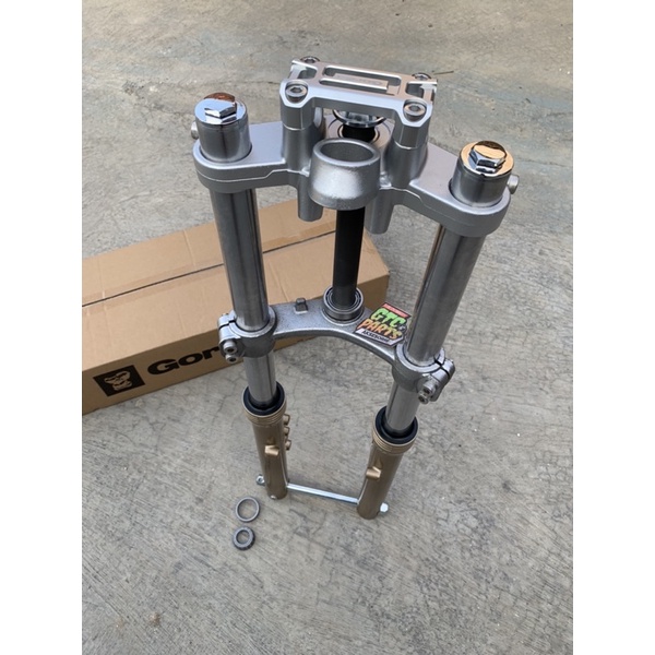 Skok shock depan ninja rr gorilla set raiser stang cnc pnp cb gl megapro tiger