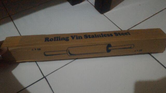 Rolling Pin Stainless 25 - Pemegang Bergerak