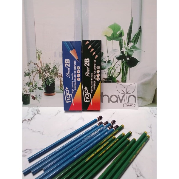 

(12pc) pensil 2B murah/pensil biru/pensil hijau/pensil anak