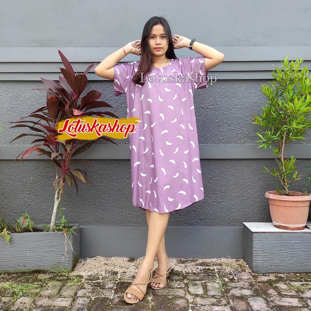 Daster Bali Daisy-Quil Plum