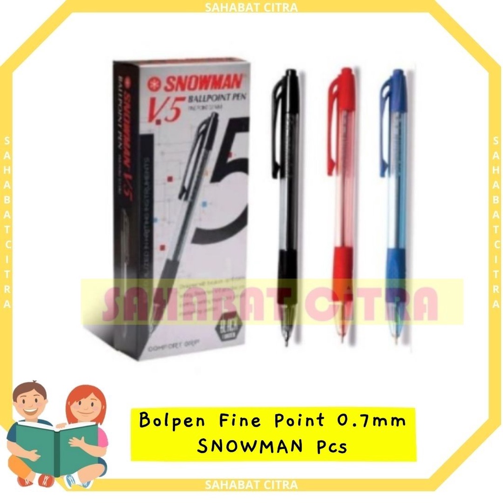 

BOLPEN V.5 FINE POINT 0.7MM SNOWMAN PCS 钢笔