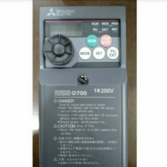 INVERTER MITSUBISHI ELECTRIC FR-D720S-0.75K FR D 720S 0.75 K 220 V 1 Phase 0,75 KW