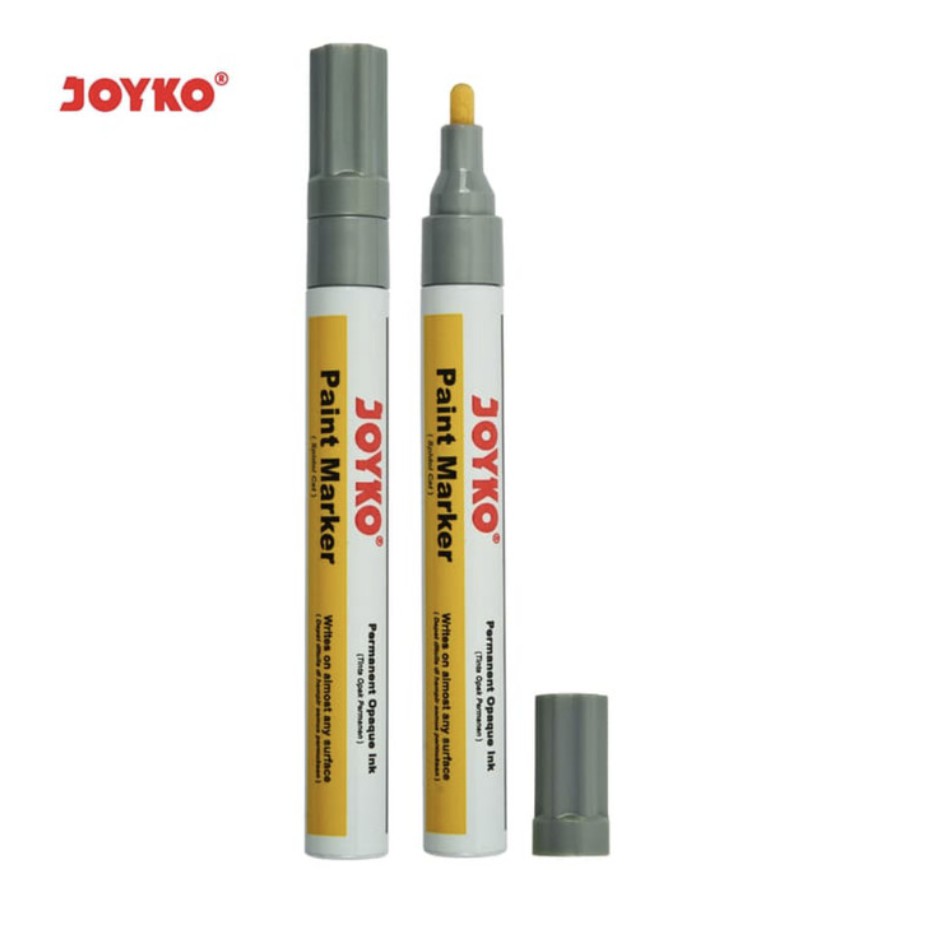 

Paint Marker Spidol Cat Permanen Joyko PTM-44 Silver Round Tip