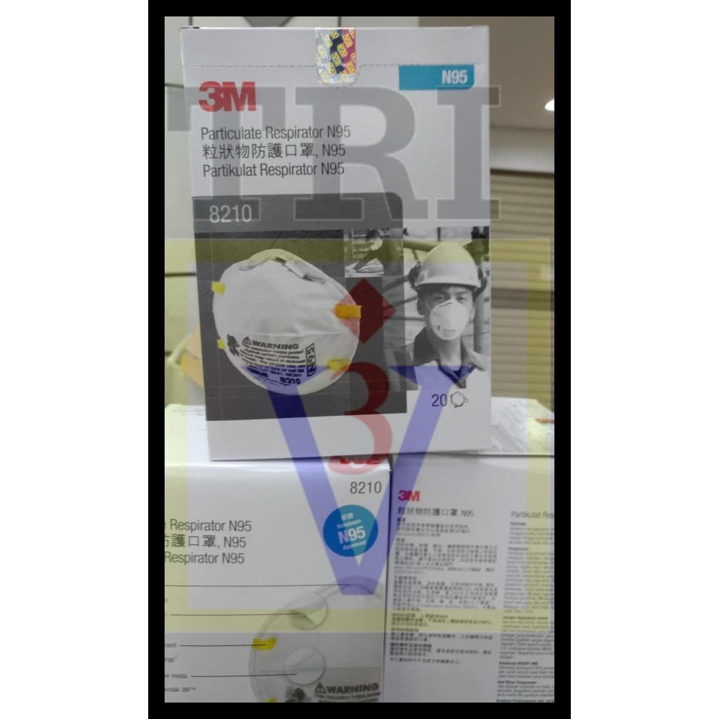 Masker 3M 8210 N95,mask particulate respirator, OBRAL