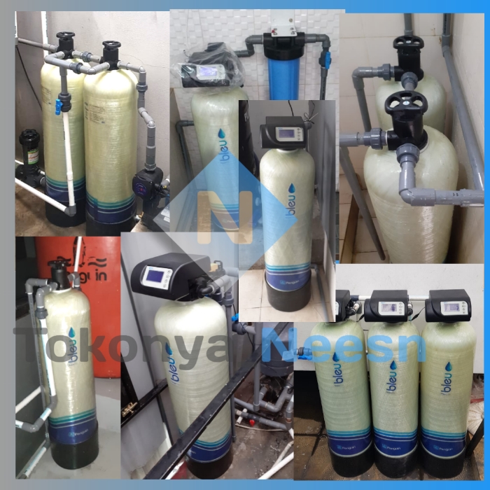 Filter air sumur FRP 1035 automatic resin + Brine tank all in