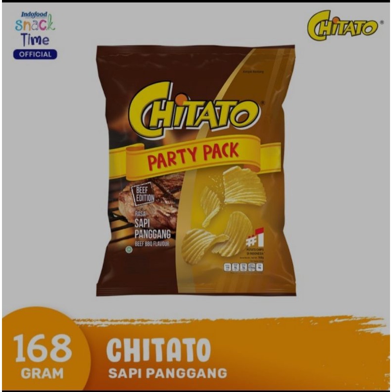 

chitato ukuran party pack 168gr (large) rasa sapi panggang