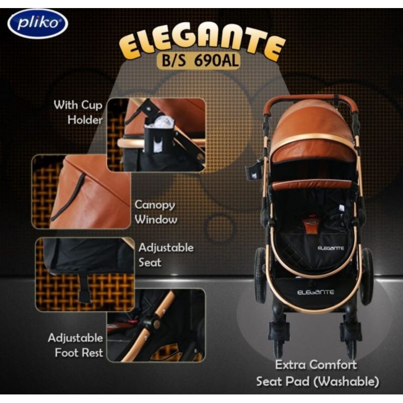 stroller pliko elegante kereta bayi pliko 690AL bisa hadap ibu