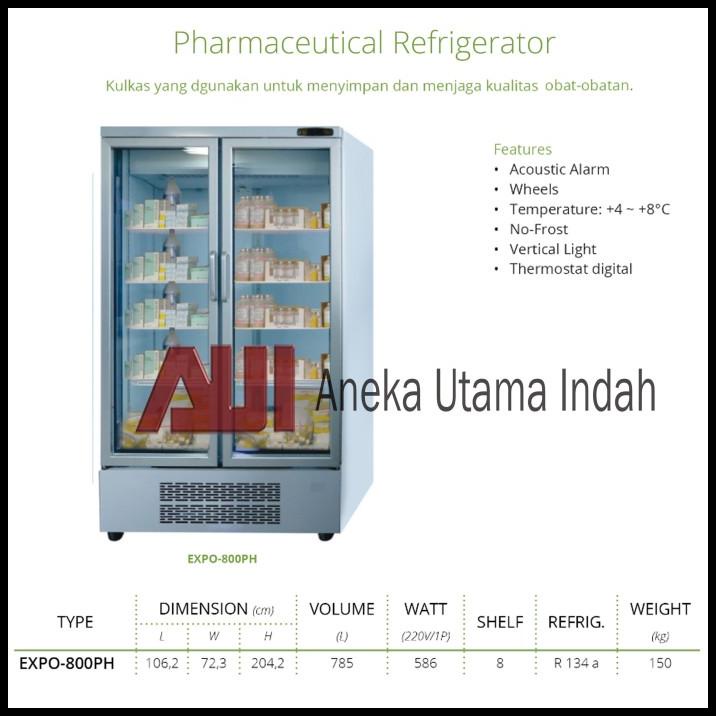 Gea Expo-800Ph Pharmaceutical Refrigerator/Lemari Pendingin Pharmacy