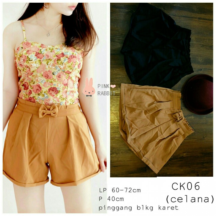 CK06 - Celana Pendek Wanita Celana Casual