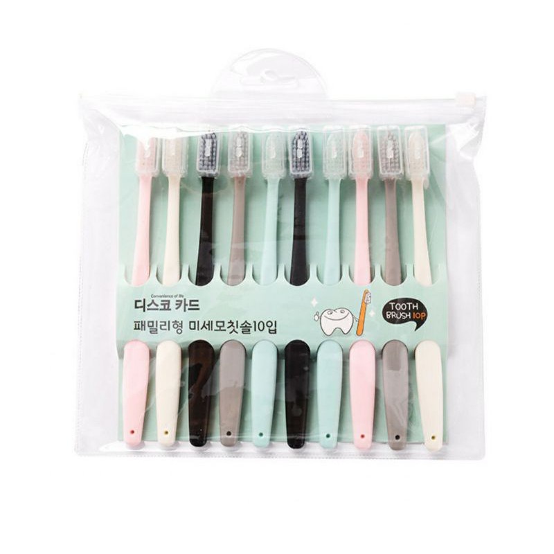 ❤️GTB❤️ Sikat Gigi Dewasa 1 SET 10 PCS / Toothbrush Double Care Sensitive Soft-Sweet Bee R383